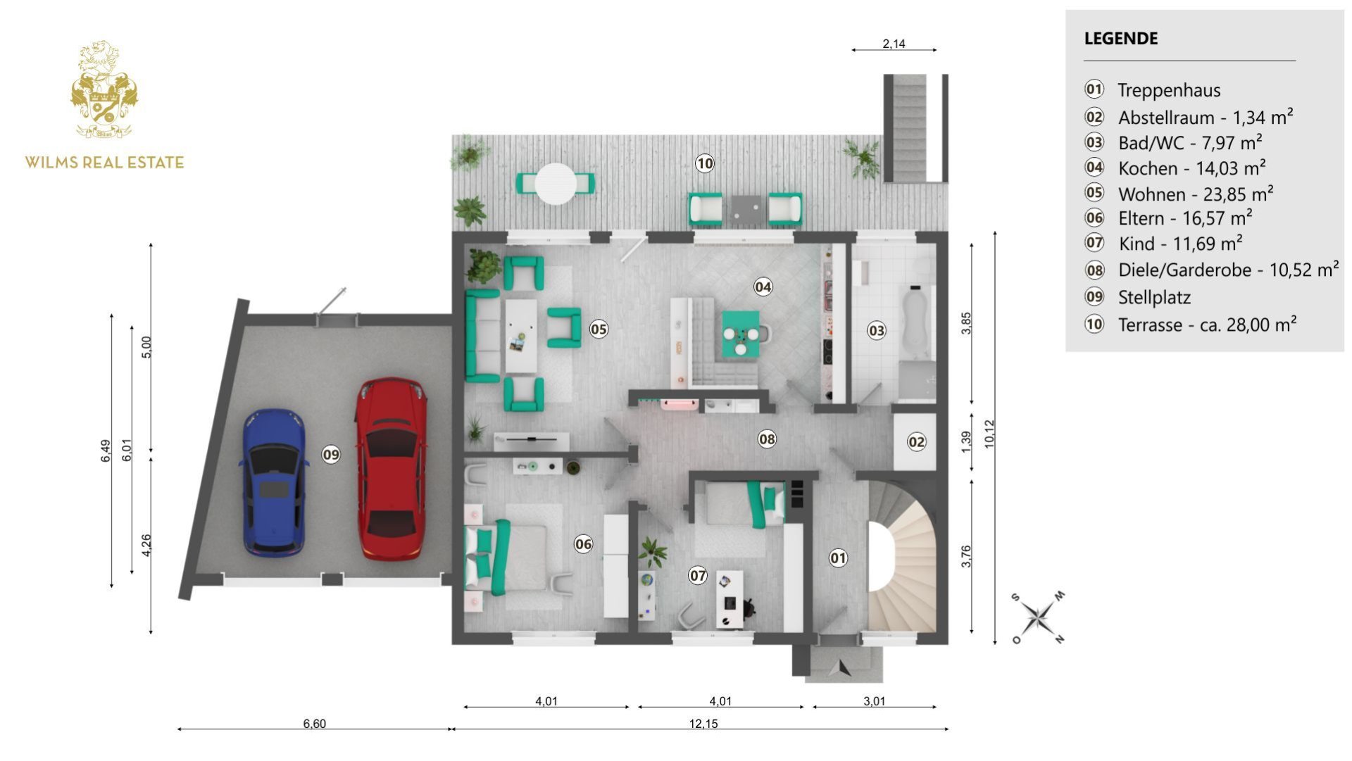 Grundriss Erdgeschosswohnung