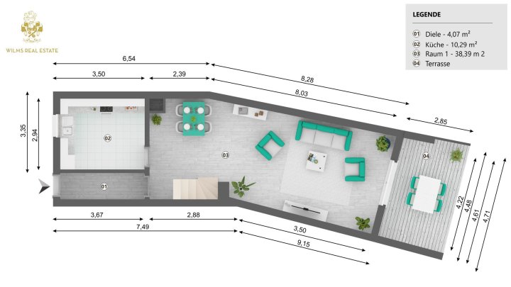 Geschmackvoll saniertes Reihenhaus
